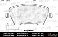 MILES (E100108) Колодки тормозные LADA LARGUS/NISSAN NOTE/DUSTER/KANGOO/KAPTUR пер. SemiMetallic