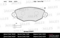 MILES (E100117) Колодки тормозные FORD MONDEO 00>07/JAGUAR X-TYPE 01> передние SemiMetallic