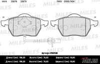 MILES (E100120) Колодки тормозные AUDI А100 91>94/А6 95>97 передние SemiMetallic