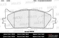 MILES (E100133) Колодки тормозные TOYOTA CAMRY V40 06-/V50 11-/LEXUS ES 240/350 06- передние