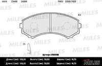 MILES (E100155) Колодки тормозные MITSUBISHI PAJERO III LONG WAGON 00>06 передние SemiMetallic