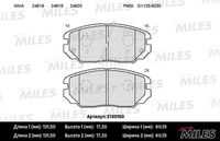 MILES (E100160) Колодки тормозные HYUNDAI SONATA V(NF)/KIA OPIRUS 05- передние SemiMetallic