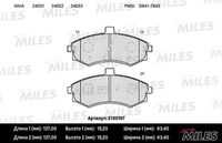 MILES (E100197) Колодки тормозные HYUNDAI ELANTRA/MATRIX 1.5-2.0 00- передние SemiMetallic