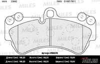 MILES (E100272) Колодки тормозные VOLKSWAGEN TOUAREG 03>/PORSCHE CAYENNE 03> перед. SemiMetallic