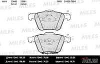 MILES (E100277) Колодки тормозные VOLVO XC90 02> передние