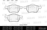 MILES (E100377) Колодки тормозные AUDI A4 95>01/VW PASSAT 96>05 без датчика перед. SemiMetallic