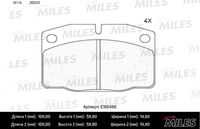 MILES (E100480) Колодки тормозные OPEL KADETT E/DAEWOO NEXIA 8v R13 передние SemiMetallic
