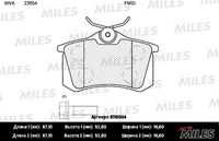 MILES (E110004) Колодки тормозные AUDI 96-/CITROEN/RENAULT/PEUGEOT 98-/VW 95- зад. SemiMetallic