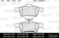 MILES (E110005) Колодки торм. FORD FOCUS II/III/MAZDA 3/OPEL VECTRA C/VOLVO S40 зад.SemiMetallic