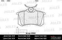 MILES (E110021) Колодки тормозные AUDI A4/A6/RENAULT SCENIC/VW GOLF 2/3/PASSAT зад. SemiMetallic