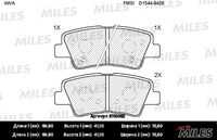 MILES (E110062) Колодки тормозные HYUNDAI SOLARIS 10-/SONATA V 05-/KIA SOUL задние SemiMetallic