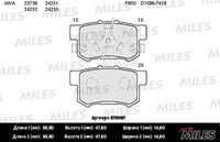MILES (E110187) Колодки торм. HONDA ACCORD 2.0-2.4 АКПП 08-/CR-V II/FR-V 05- задние SemiMetallic