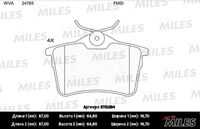 MILES (E110294) Колодки тормозные CITROEN BERLINGO/PEUGEOT 308/PARTNER 08- задние SemiMetallic