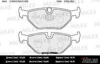 MILES (E110296) Колодки тормозные BMW E36/E46/Z4 E85/E86 задние SemiMetallic