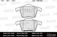 MILES (E110300) Колодки тормозные VOLVO XC90 2.4-4.4 02- задние SemiMetallic