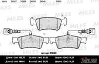MILES (E110321) Колодки тормозные VOLKSWAGEN TOUAREG 02-10 задние с датч. SemiMetallic