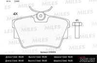 MILES (E110474) Колодки тормозные дисковые
