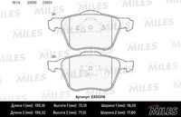 MILES (E400316) Колодки тормозные VOLVO S60/V70/S80/XC70/XC90 98- передние