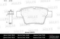 MILES (E410174) Колодки тормозные CITROEN C4/PEUGEOT 207/307 задние торм.сист.BOSCH LowMetallic