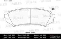 MILES (E410221) Колодки тормозные TOYOTA LAND CRUISER 100/LEXUS LX470 98>07 задние LowMetallic
