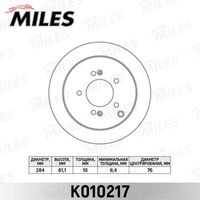MILES (K010217) Диск тормозной HYUNDAI ix35/SANTA FE (SM)/TRAJET/TUCSON/KIA SPORTAGE 04- задний