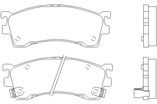 MINTEX (MDB2757) Колодки тормозные MAZDA 6 (GH) (08-) (1.8/2.0/2.5) передние (4шт.) MINTEX
