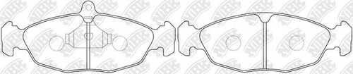 NIBK (PN0021) Тормозные колодки дисковые OPEL ASTRA 1.8