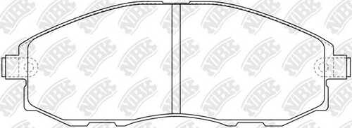NIBK (PN0434) Колодки тормозные HYUNDAI Starex H-1 (-02) передние (4шт.) NIBK