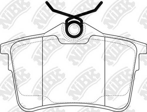 NIBK (PN0472) Колодки тормозные CITROEN BERLINGO 08-/PEUGEOT 308 07-/PARTNER 08- задние
