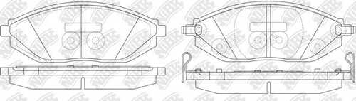 NIBK (PN0570) Колодки тормозные CHEVROLET SPARK 10- передние