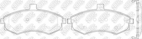 NIBK (PN0788) Колодки тормозные HYUNDAI ELANTRA/MATRIX 1.5-2.0 00- передние
