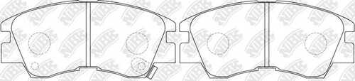 NIBK (PN3172) Колодки тормозные MITSUBISHI L200 (86-96),Pajero (91-97) передние (4шт.) NIBK