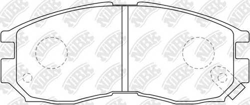 NIBK (PN3271) Колодки тормозные MITSUBISHI GALANT/LANCER 1.8-2.0 88-00 передние