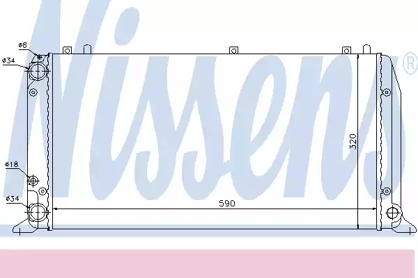 NISSENS (604361) Радиатор системы охлаждения