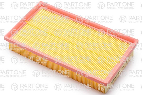 PART-ONE (1AF026) Фильтр воздушный FORD FOCUS 1.6-1.8 16V, 1.8DI/TDCI 98-04, TRANSIT CONNECT 1.8 16V, 1.8TDCI 02>, 267x148x45, With foam for crankcase ventilation