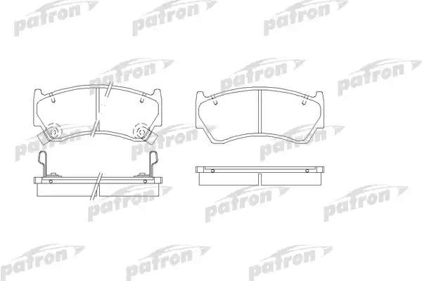 PATRON (PBP1091) Колодки тормозные дисковые передн NISSAN: ALMERA I 95-00, ALMERA I Hatchback 95-00
