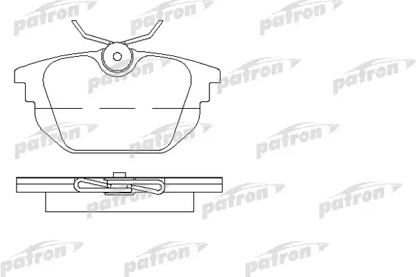 PATRON (PBP1113) Колодки тормозные дисковые задн ALFA ROMEO: 145 94-01, 146 96-01, GT 03-, GTV 95-, SPIDER 95-05, FIAT: BARCHETTA 95-, BRAVO 95-01, COUPE 96-00, MAREA 96-, MAREA Weekend 96-