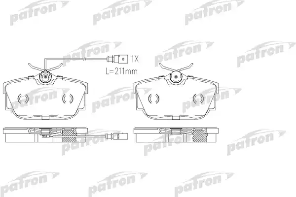 PATRON (PBP1132) Колодки тормозные дисковые