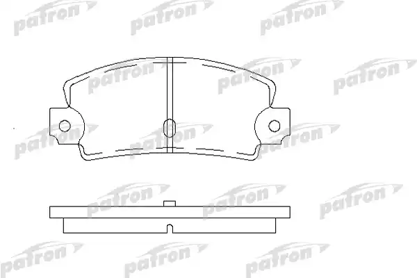 PATRON (PBP114) Колодки тормозные дисковые задн RENAULT: 12 70-74, 17 74-80, 18 82-86, 18 Variable 82-86, 21 89-94, 21 седан 86-94, 21 универсал 86-94, 25 84-93, 30 75-84, 5 77-85, ESPACE