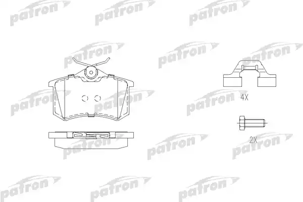 PATRON (PBP1481) Колодки тормозные дисковые