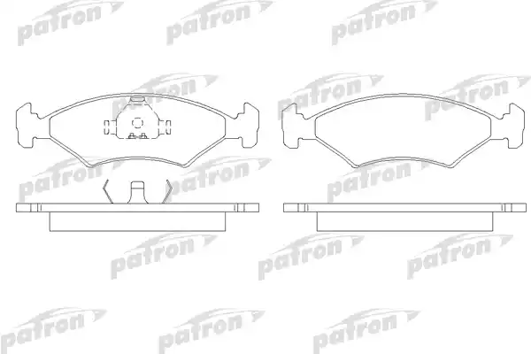 PATRON (PBP206) Колодки тормозные дисковые передн FORD: ESCORT 81 Express 81-86, ESCORT 86 Express 86-90, ESCORT III 80-85, ESCORT III кабрио 83-85, ESCORT III универсал 80-85, ESCORT IV 8