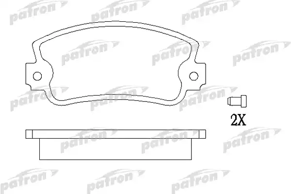 PATRON (PBP346) Колодки тормозные дисковые передн FIAT: 131 76-84, 131 Familiare/Panorama 78-85, 147 76-95, 147 Panorama 80-95, PANDA 80-04, PANDA 03-, PANDA Van 86-04, REGATA 83-90, REGAT
