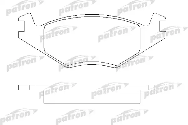 PATRON (PBP385) Колодки тормозные дисковые