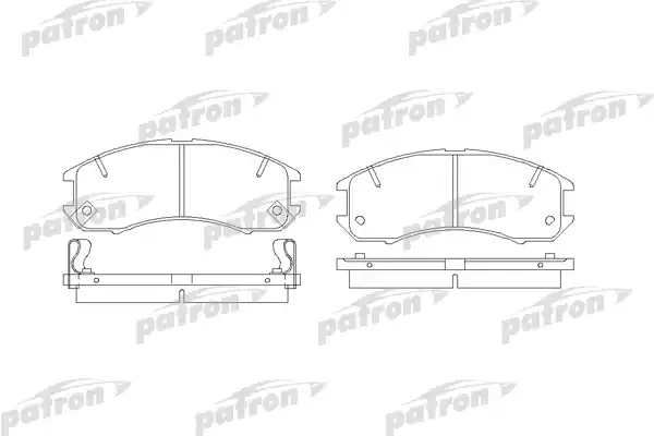 PATRON (PBP576) Колодки тормозные дисковые