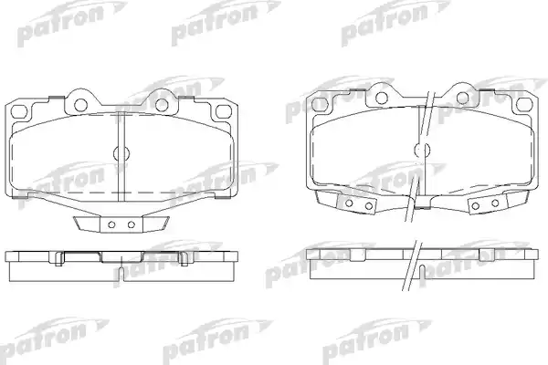 PATRON (PBP797) Колодки тормозные дисковые передн TOYOTA: 4 RUNNER 90-96, HILUX пикап 87-, LAND