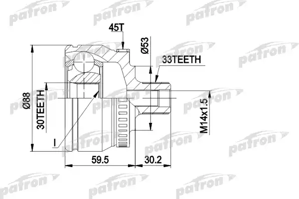 PATRON (PCV1375) ШРУС