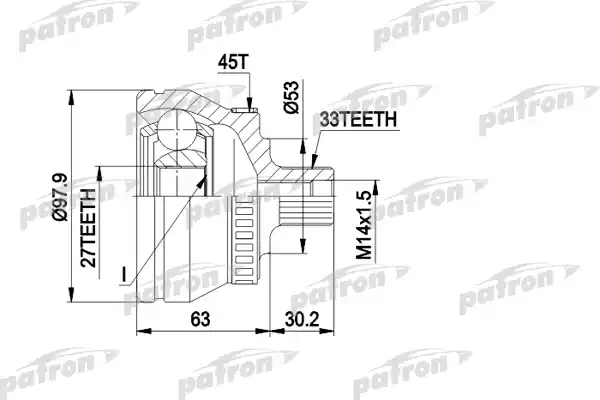 PATRON (PCV1381) ШРУС