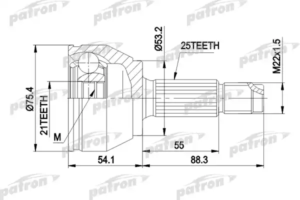 PATRON (PCV3385) ШРУС