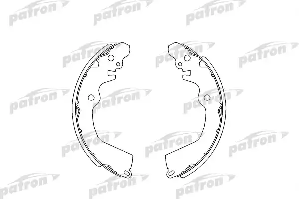 PATRON (PSP404) Колодки тормозные барабанные
