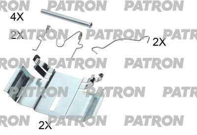 PATRON (PSRK1204) Комплект монтажный тормозных колодок RENAULT: TWINGO 07- SCENIC II 03- MEGANE II